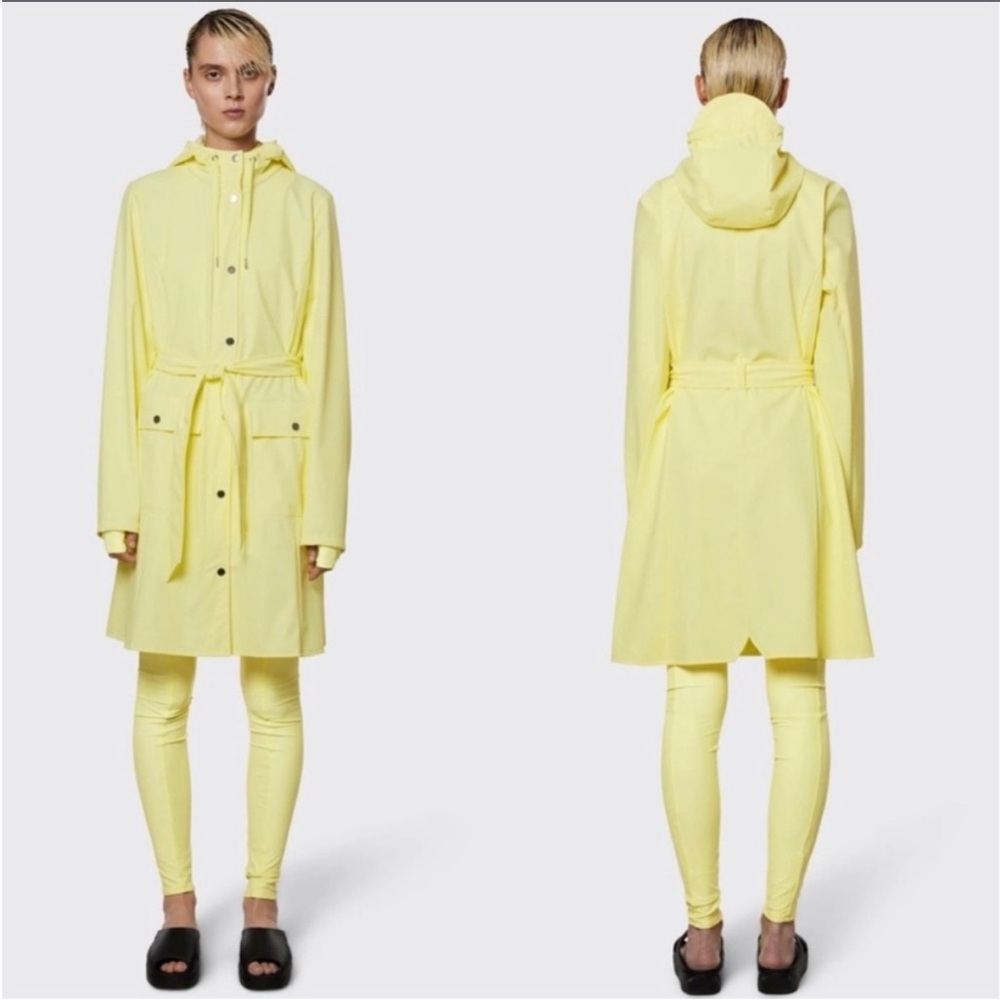 NWT RAINS Curve Women’s Jacket in the color Straw $140. - Picture 2 of 7